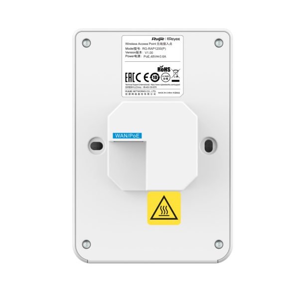 RG‑RAP1200(P) AC1300 Wall-Plate AP – 5×GbE Ports, MU‑MIMO, Cloud-Managed - Image 4