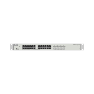 24‑Port PoE+ Layer 3 Switch – 4×10G SFP+, 370 W, Cloud-Managed